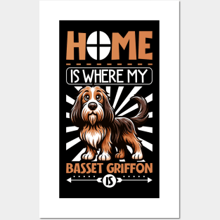 Home is with my Grand Basset Griffon Vendéen Posters and Art